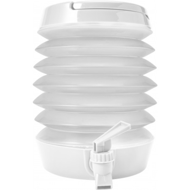 Collapsible plastic beverage dispenser
