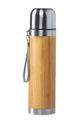 BAMBOO/STAINLESS STEEL THERMOS TIAKY 430ML