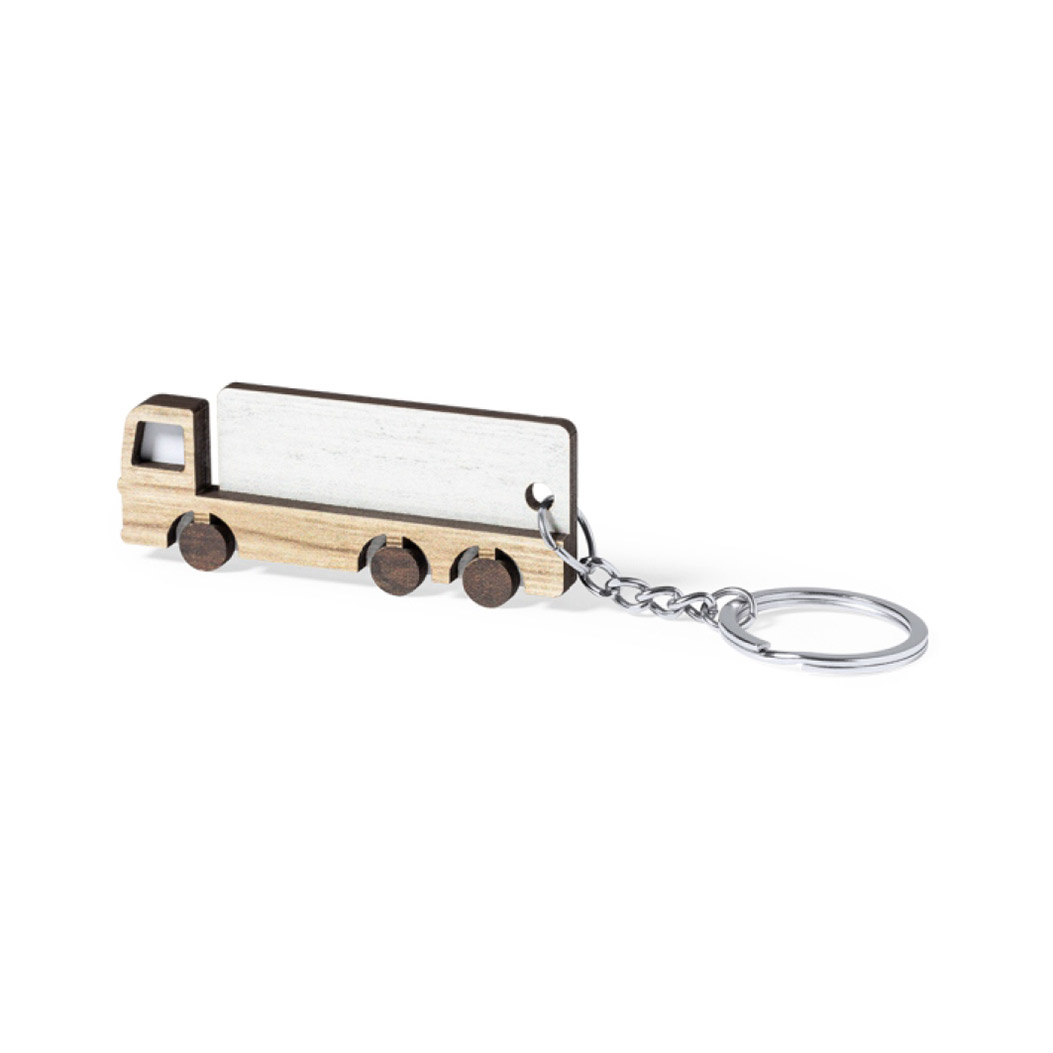 WOODEN KEYRING TRENCY