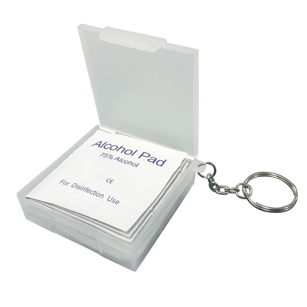 KEYRING SCATTO BOX WITH 10 MINI TOWELS