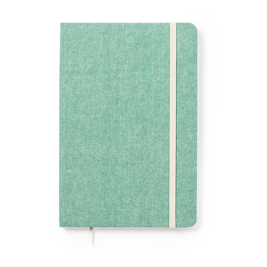 GREEN RECYCLED-COTTON NOTEPAD CHANCY