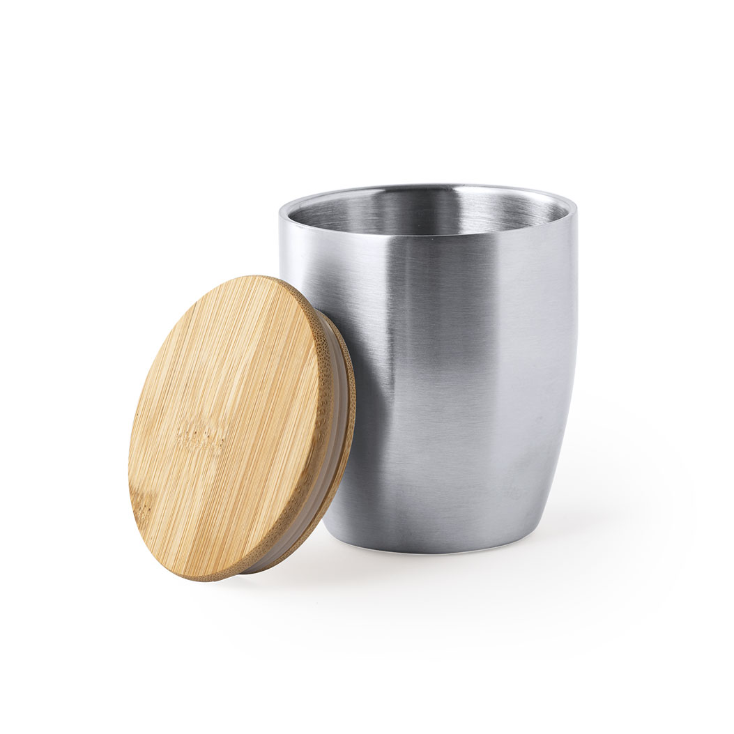 STAINLESS-STEEL/BAMBOO CUP ZASEL