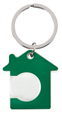 GREEN KEY RING PLASTIC COIN REMAX