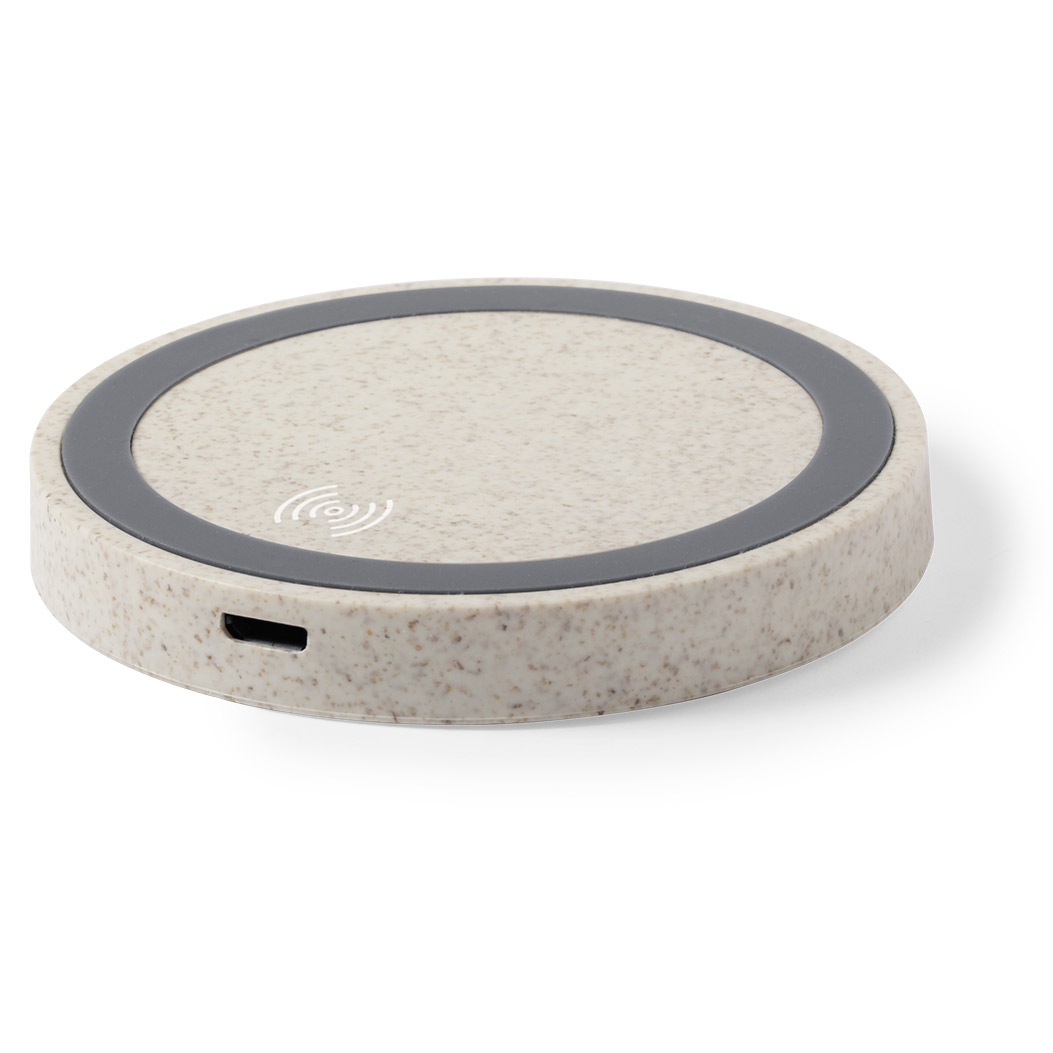WHEAT-STRAW/ABS WIRELESS CHARGER CIRKAL
