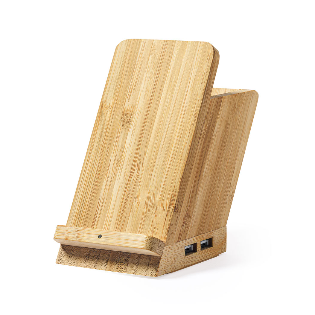 BAMBOO/ABS MULTI-FUNCTION PENCIL HOLDER BLOXEM