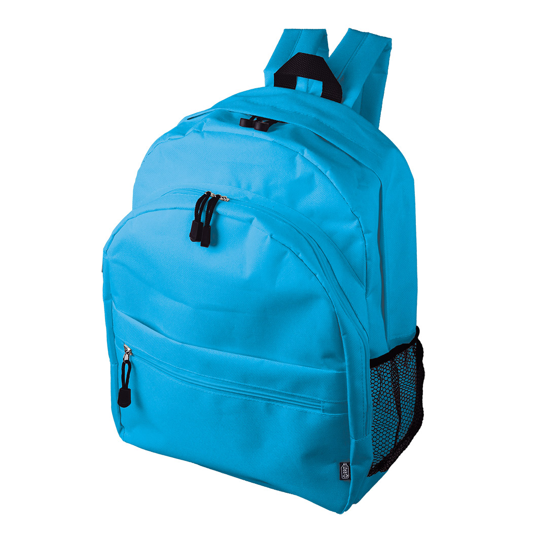 CYAN RPET-POLYESTER BACKPACK  BUSSY