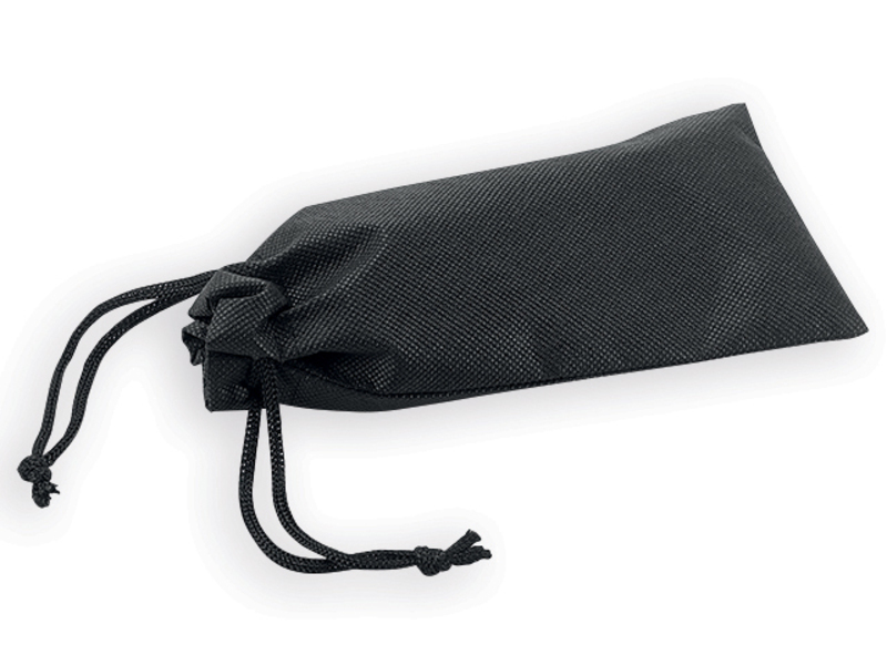 POUCHI case for glasses from non-woven textile, Black