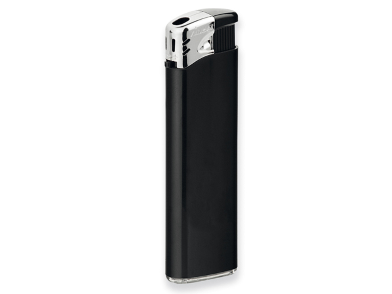 FLAMING piezzo lighter, refillable, Black