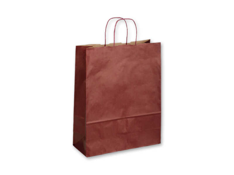 TWISTER BORDO III paper gift bag, 32x13x42,5 cm, Burgundy