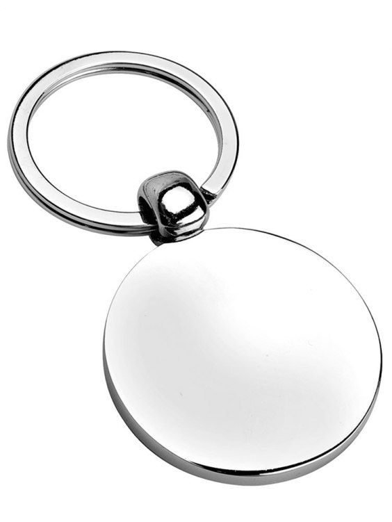 SHINY ROUND KEY RING - d=40mm