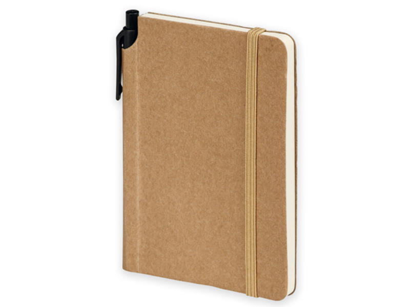 KAMEA I notepad with ball pen, 100x142 mm, Natural