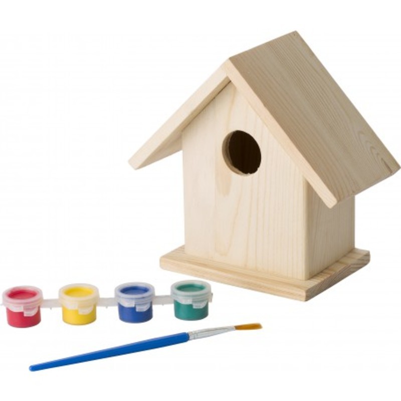 Birdhouse with painting set