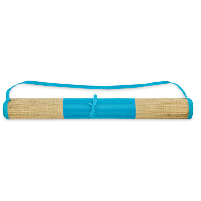 Natural straw beach mat