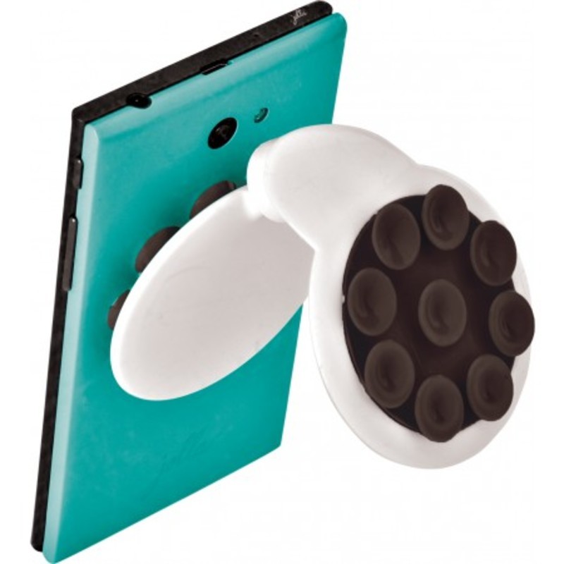 Plastic mobile phone holder with suction cups