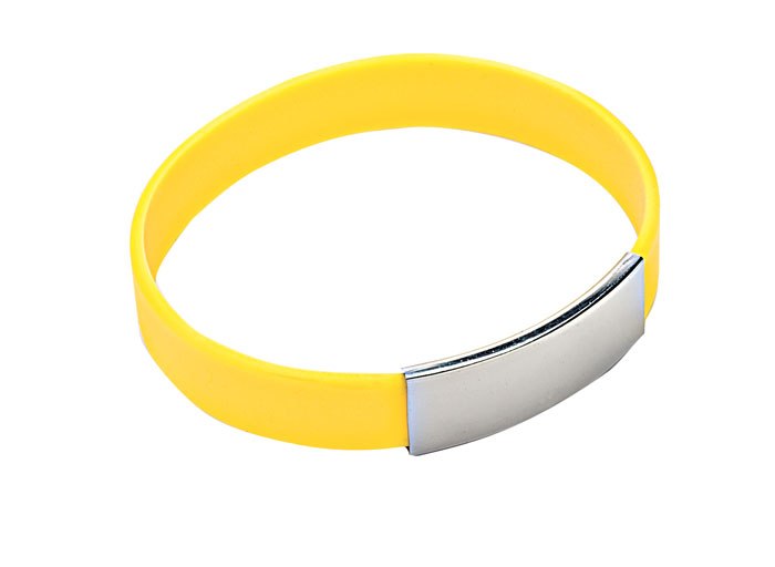 BRACELET FOR MAN YELLOW SILICONE