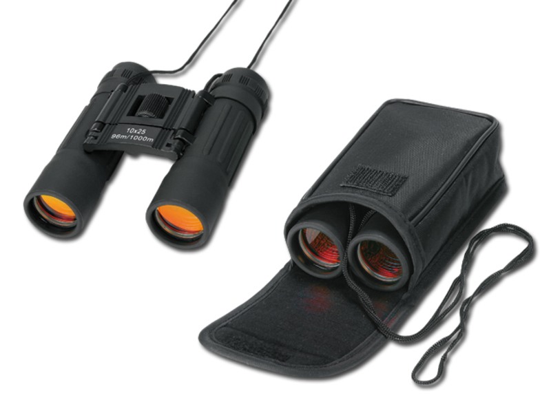 AXEL 10x25, binocular in case, Black