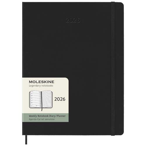 Moleskine hard cover 12 month XL weekly planner