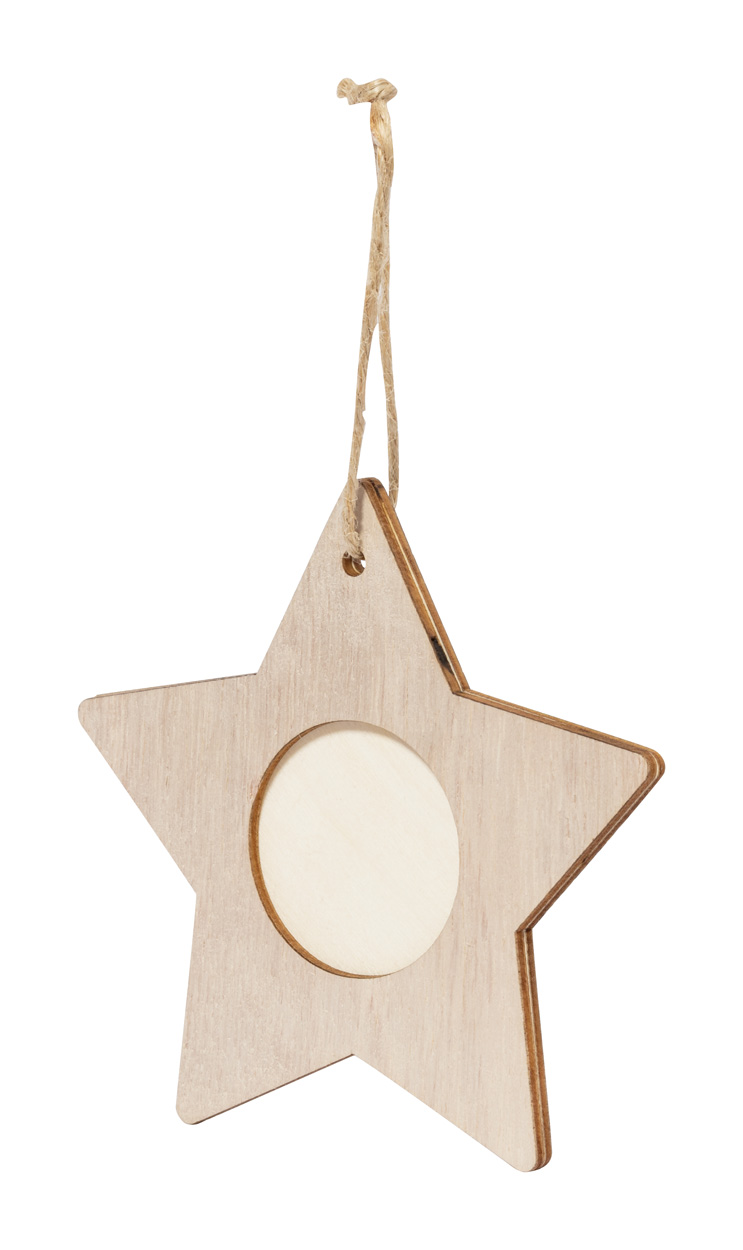 Jorik photo frame Christmas tree ornament, star