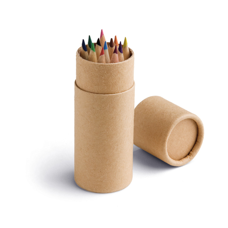 Pencil box with 12 coloured pencils