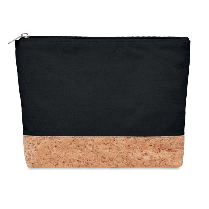 Cork & cotton cosmetic bag