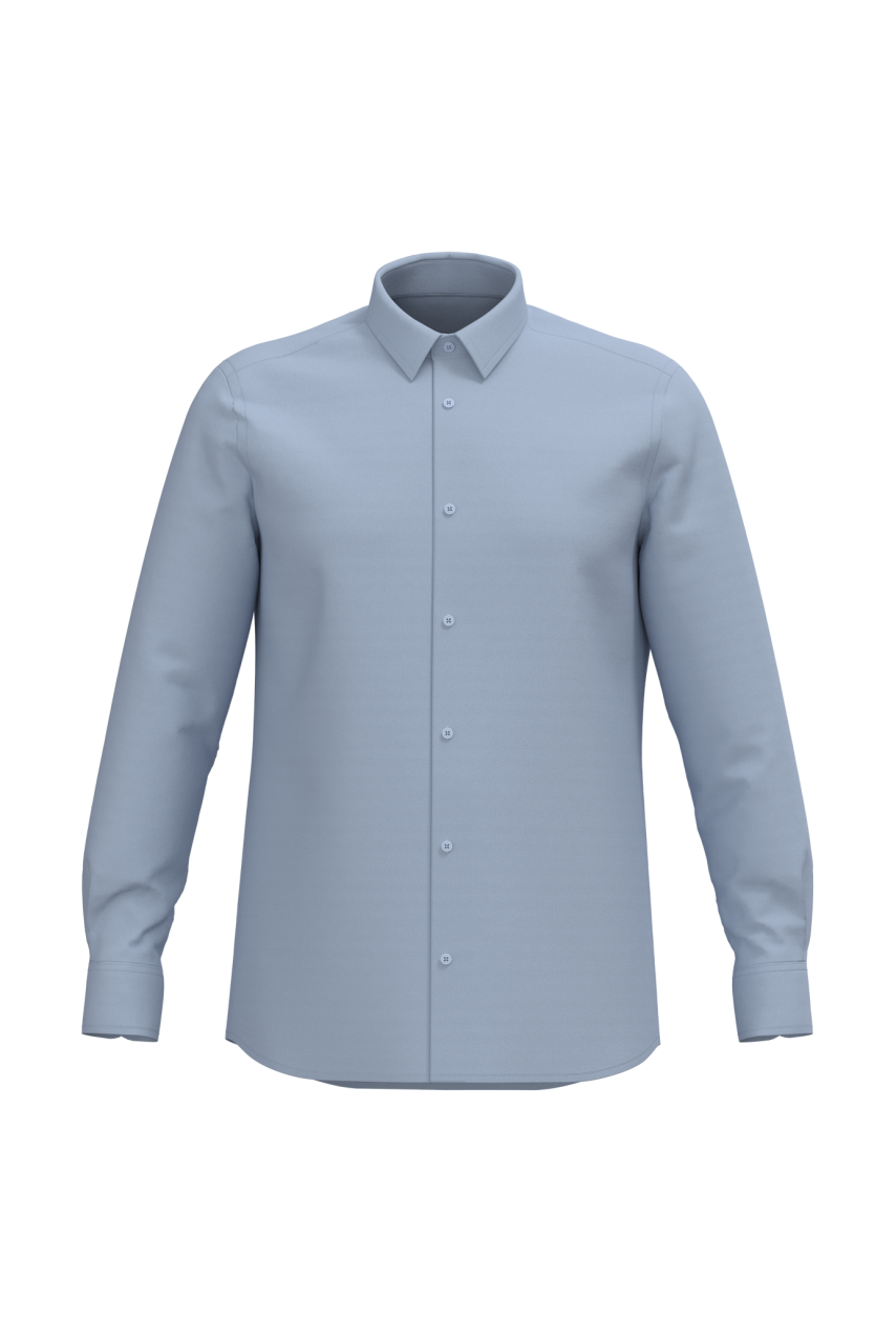 MEN LONG-SLEEVED EASY CARE SHIRT WITHOUT POCKET