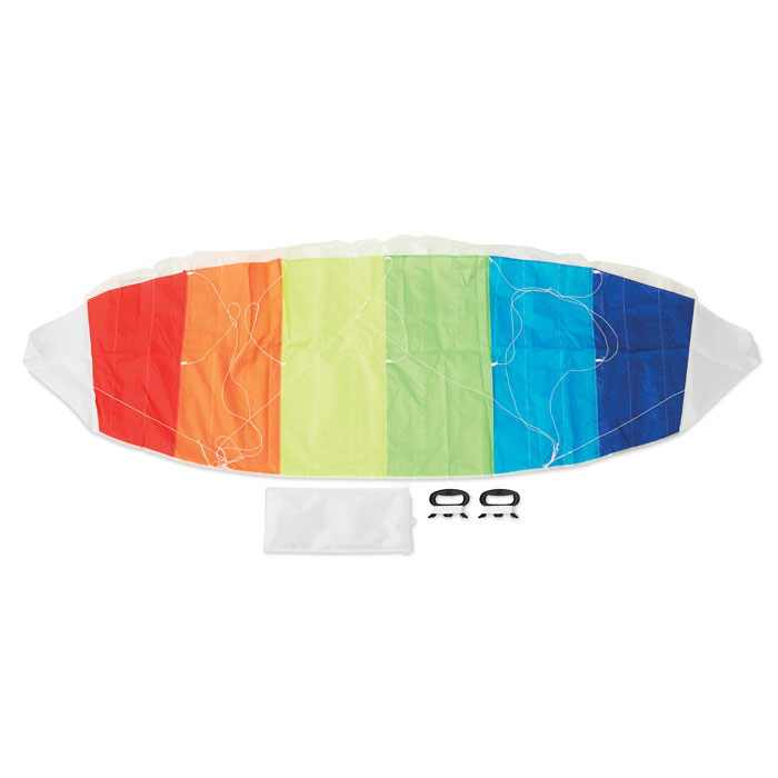 Rainbow design kite in pouch