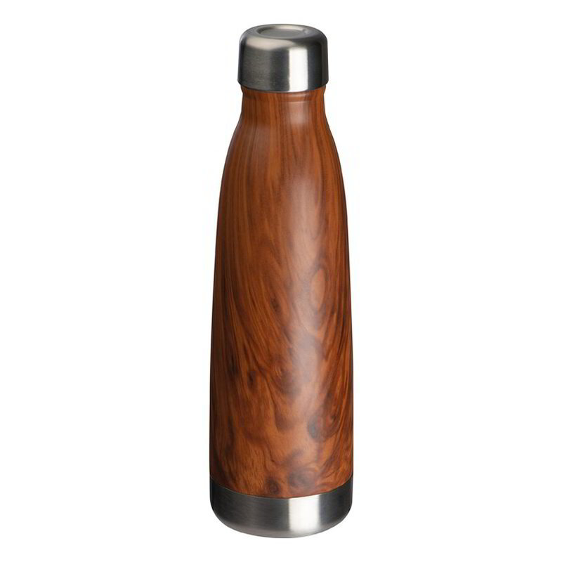 Stainless steel bottle with wooden look Tampa