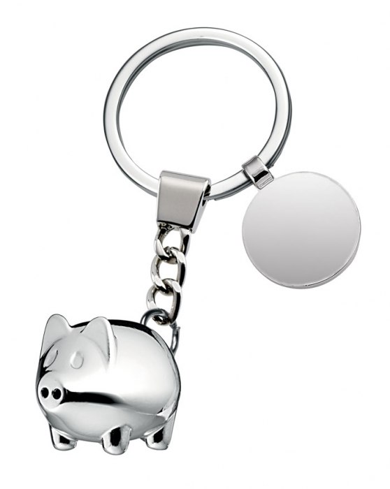 KEYCHAIN LITTLE PIG WITH COIN