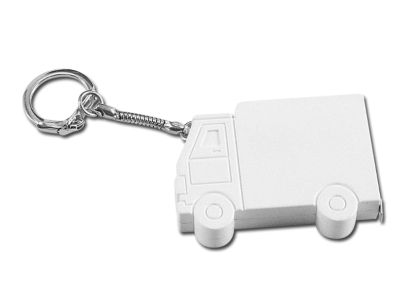 SPRINTER keychain-tape measure, 1 m, White