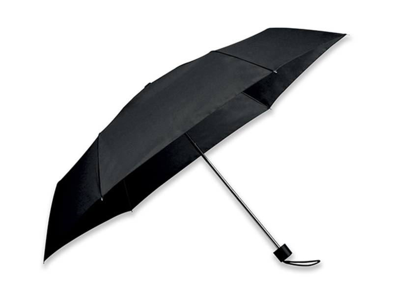 SEAGULL polyester folding manual umbrella, 6 panels, Black