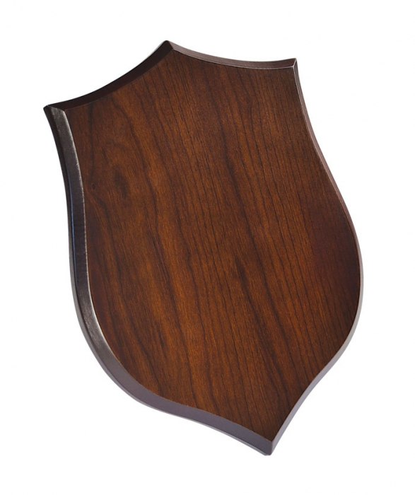 PLAQUE SHIELD WALNUT 190x260x15 mm