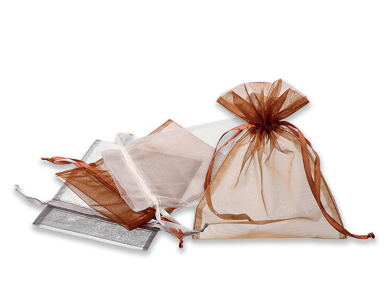 SACHET gift sachet, Satin silver