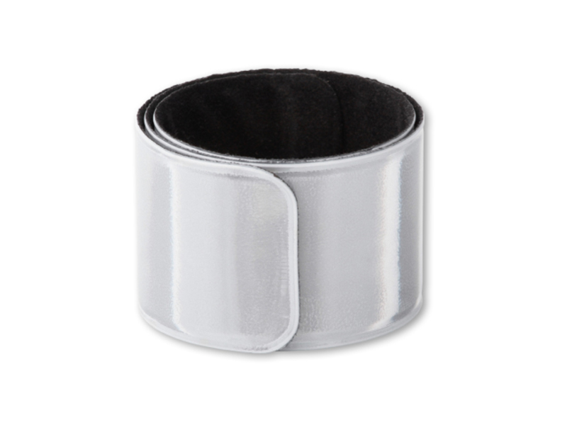 SEGURON reflective arm band, retractable mechanism., Silver