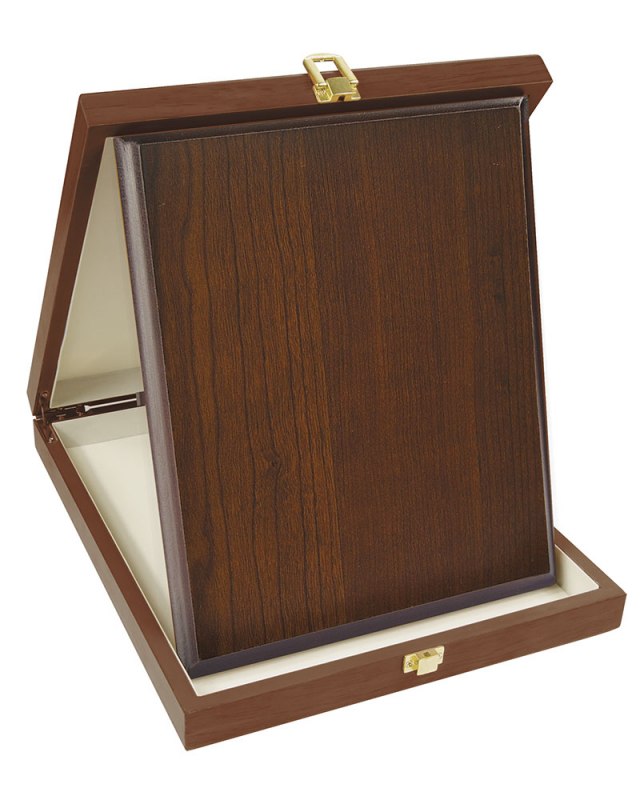 PLAQUE BOX WALNUT 180X230 VERTICAL
