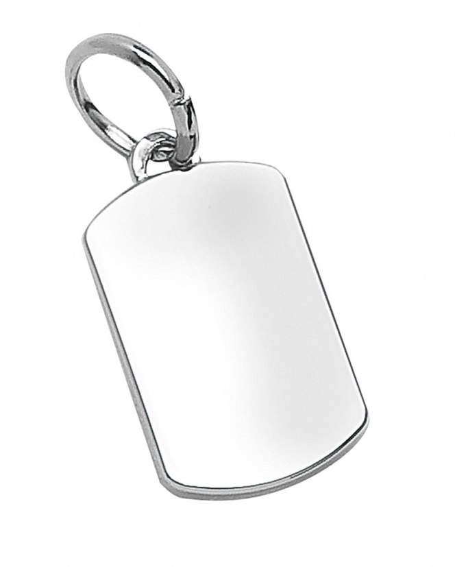 PLATED CHARM RECTANGULAR - 13x21 mm