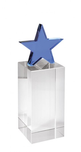 TROPHY STAR & PARALLELEPIPED h 150 mm
