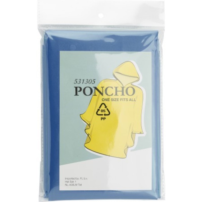 PEVA poncho (approx. 100x120cm).