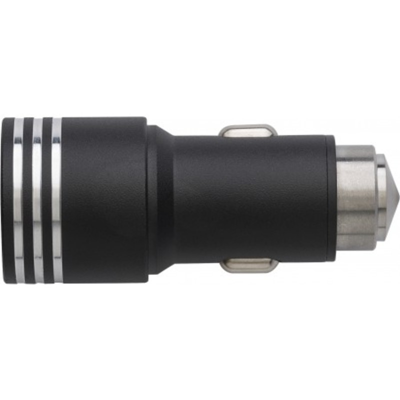 Car power adapter with smash-and-grab raider