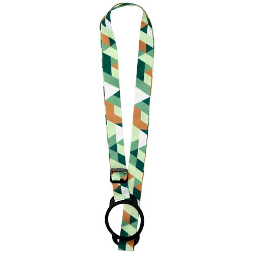 Lior sublimation lanyard with silicone bracelet