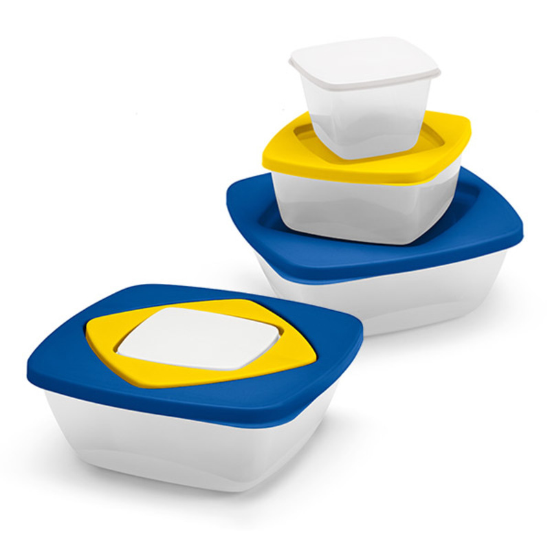 Set of 3 airtight boxes