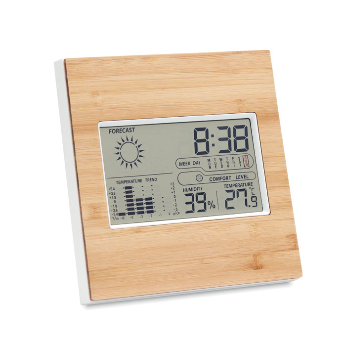 Weather station bamboo front