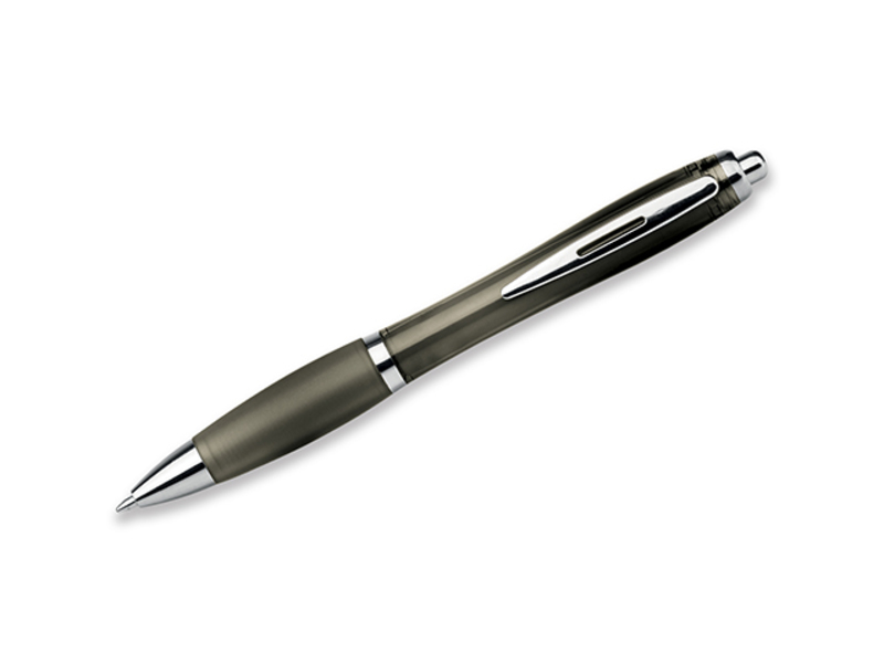 DOLPH plastic ball pen, blue refill, Black