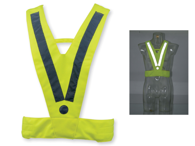 ATILA II polyester safety vest for adults, Hexachrome yellow