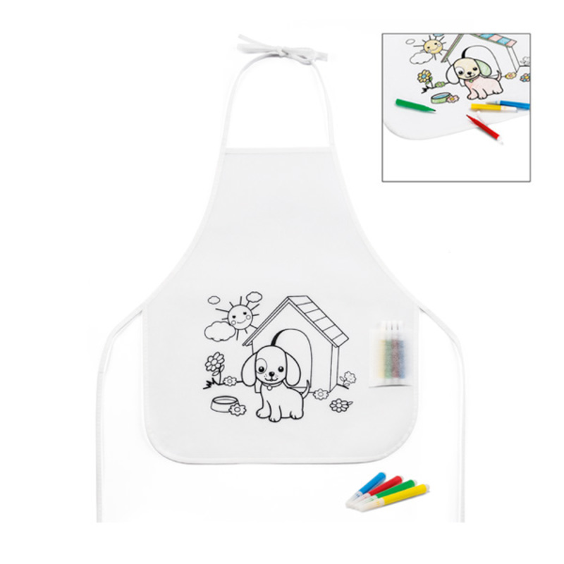 Children's colouring apron