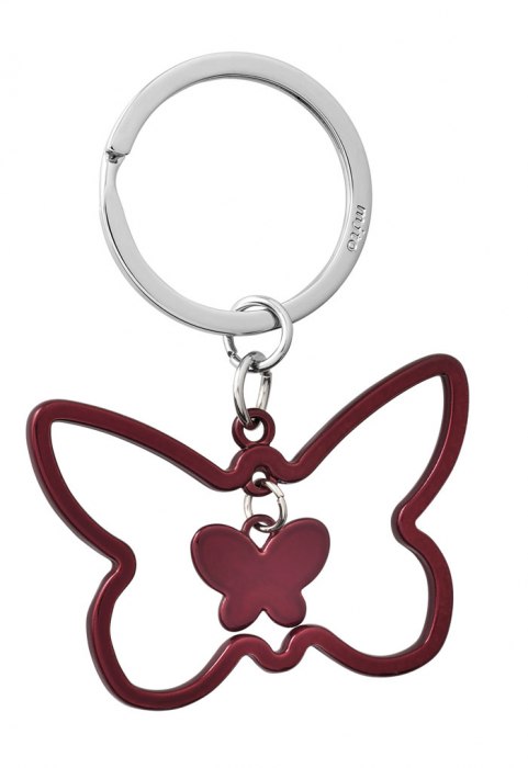KEY CHAIN RED BUTTERFLY - NO BOX