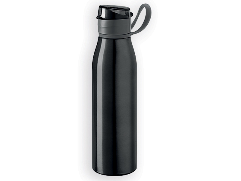 BELONA aluminum outdoor bottle, 650 ml, Black