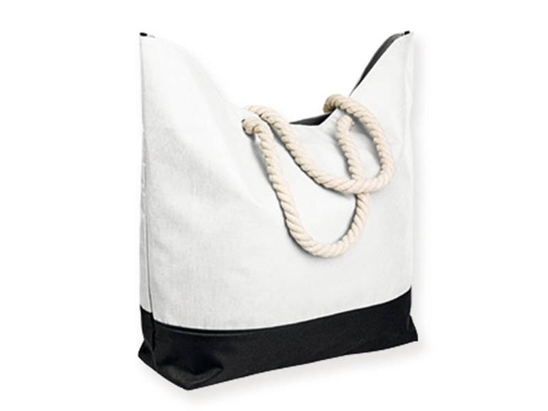 KENZA polyester beach bag, 600D, White