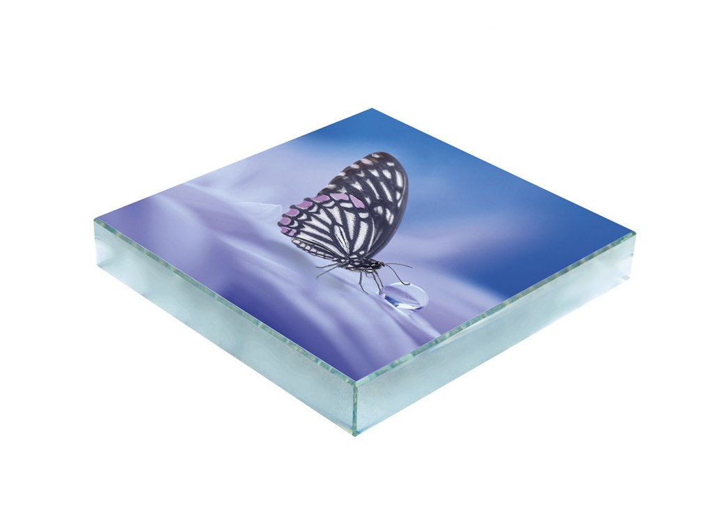 SQUARED GLASS FOR SUBLIMATION 80X80X19