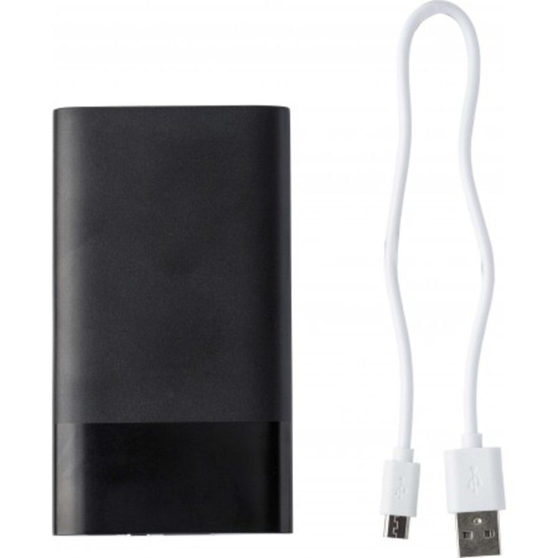 Aluminium power bank, with a capacity of 5000mAh