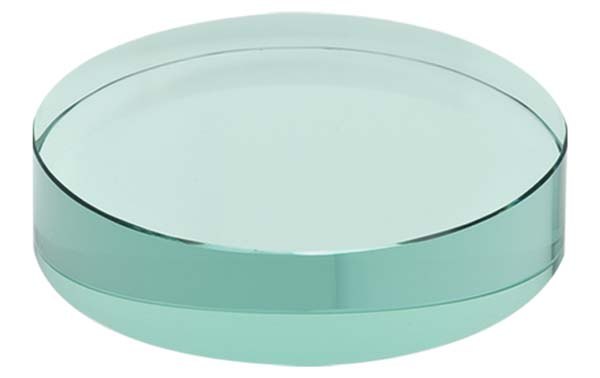 PAPERWEIGHT GREEN GLASS diam mm80 h12